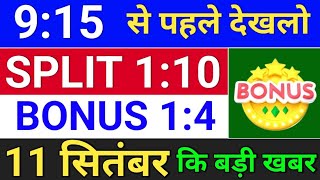 Bonus रिकार्ड डेट  bonus share latest news  bonus and split bonus stocksplit [upl. by Fleeman]