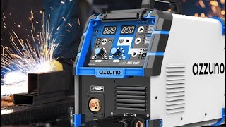 AZZUNO 200A MIG Welder110V 220V Dual Voltage multiprocess welder Review [upl. by Ettezil]