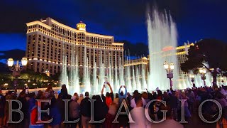 FOUNTAINS at BELLAGIO HOTEL amp CASINO in LAS VEGAS NEVADA [upl. by Aidahs]