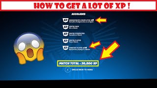 HOW TO LEVEL UP FAST IN FORTNITE  FREE XP [upl. by Elpmid323]