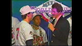 1991 World Series Final Post Game Coverage on CBS [upl. by Oznola358]