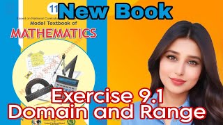 Exercise 91 Math New Book Q 3 Domain and Range Class 11  First Year FBISE Math National Book [upl. by Akinnor]