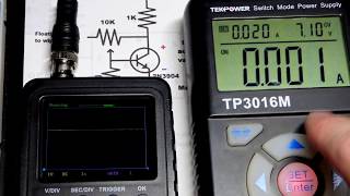 2N3904 NPN BJT adjustable reference voltage set by trimpot to act like a variable zener diode [upl. by Anak738]