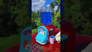 Blue colour water loading glass review test  how to make mini bus glass review hc1176 viral [upl. by Amluz175]