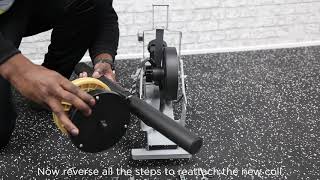 JLL® R200 Rowing Machine  How to replace the coil [upl. by Milla]