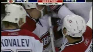 Andrei Markov MTL vs Dany Sabourin PIT Shootout October 27 2007 [upl. by Introk]