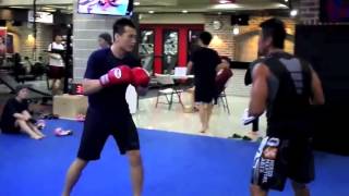 Korean Zombie hitting pads in preparation for Jose Aldo UFC 163 [upl. by Animehliw]