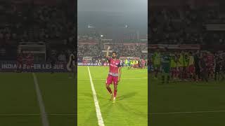 Jamshedpur FC Players Lap the Stadium to Thank and Celebrate with Fans [upl. by Yrhcaz]