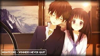 Nightcore  Winners Never Quit Owl City [upl. by Strohbehn432]