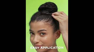 Instantly Tame Frizz Flyaways and Baby Hairs with Garnier Fructis Sleek amp Shine Frizz Tamer [upl. by Oicirtap]