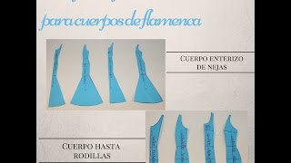 2 tipos de patrones para cuerpos del traje de flamenca [upl. by Jacques]