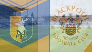 Mansfield vs Blackpool MANSFIELD FANS GO WILDblackpoolfc football [upl. by Emmi]