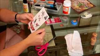 How to Put Temporary Tattoos on Glass with Mod Podge [upl. by Rebma439]