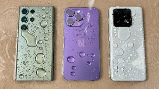 Samsung S23 Ultra vs iPhone 14 Pro Max vs Xiaomi 13 Pro  WATER Test OMG [upl. by Nanine]