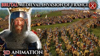 The Battle Of Crecy 1346 Animated Like Never Before [upl. by Yadseut]