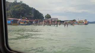 Getting settled on the Ferry from Pangkor Island back to Lumut Malaysia [upl. by Melmon357]