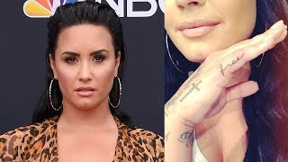 Demi Lovato Gets NEW TATTOO After Revealing Relapse [upl. by Peer]