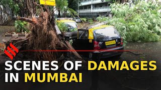 CycloneNisarga Scenes of damage in Mumbai  Mumbai Cyclone [upl. by Culbert]