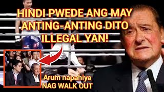 Pinoy na May antingantingBata ni Bob Arum BulagtaBob Arum napahiya nag walk out [upl. by Og]