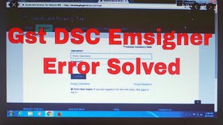 GST emsigner error resolved for Google chrome [upl. by Selegna]