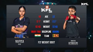 Nimesha Kumari 🇱🇰 vs Nafisa Naim 🇮🇳  Full Fight KFL003 [upl. by Phedra]