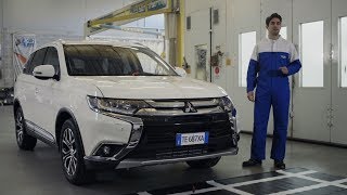 IT  Calibrazione telecamera a 360° con l’utilizzo di tappeti su Mitsubishi Outlander [upl. by Abdulla189]