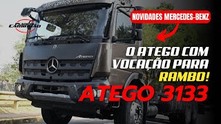 MERCEDESBENZ APRESENTA O ATEGO 3133 COM CUBO REDUTOR E SUSPENSÃO DO AROCS [upl. by Notnilc351]