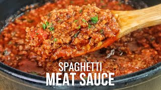 The Ultimate Spaghetti Meat Sauce Recipe [upl. by Etnuad]