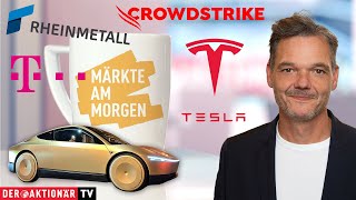 Märkte am Morgen Tesla Boeing UnitedHealth Crowdstrike Telekom Zalando Munich Re Rheinmetall [upl. by Painter723]