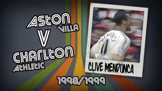 CLIVE MENDONCA  Aston Villa v Charlton 9899  Retro Goal [upl. by Godwin]