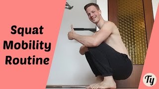 Tykatos Squat Mobility Routine  Fixes amp Improves your Squat [upl. by Aizitel]