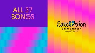 Eurovision Official Roundup All 37 Songs Of Eurovision 2024  UnitedByMusic [upl. by Wake]