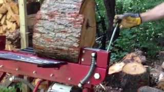 Boss Industrial 10Ton Horizontal DualAction Electric Log Splitter [upl. by Corabel]