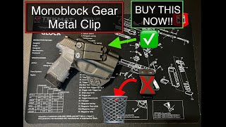 The Best IWB Holster Upgrade for my SIG P365  Monoblock Metal Gear Clip by Concealment Express [upl. by Akihsar895]