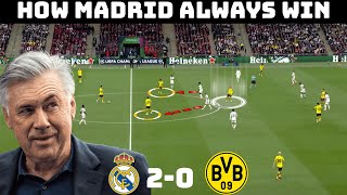 How Madrid Won Their 15th UCL  Tactical Analysis  Real Madrid 20 Dortmund [upl. by Bendick924]