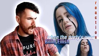 BILLIE EILISH  WHEN THE PARTYS OVER  REACTION  REACCIÓN  MRGEORGE [upl. by Ocsic743]