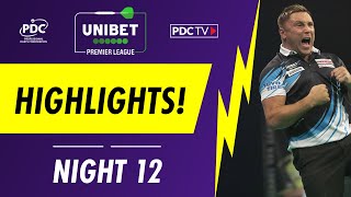 Premier League Darts Highlights  Night 12 [upl. by Frech275]