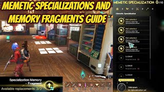 Once Human Memory Fragments amp Memetic Specializations Guide [upl. by Mar]