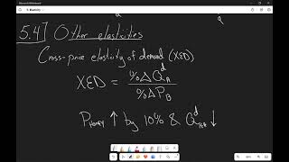 54a CrossPrice Elasticity of Demand XED [upl. by Rasaec115]