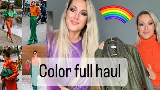 Color full Haul  my new Green Leather Coat [upl. by Vonni232]