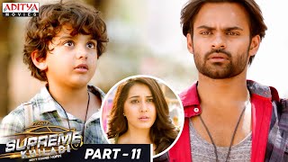 Supreme Khiladi Hindi Dubbed Movie Part  11  Sai Dharam Tej Raashi Khanna  Aditya Movies [upl. by Anirbak]