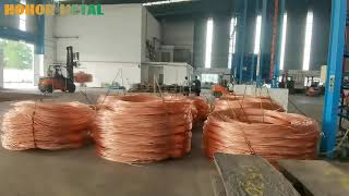 Copper Rod Continuous Casting And Rolling Production Line copperrodproductionline turnkeyproject [upl. by Ayokal698]