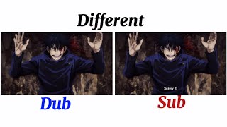 Jujutsu kaisen  Megumi Fushiguro Domain Expansion  different language  Sub VS Dub [upl. by Aerdnu652]