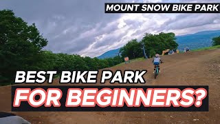 Is this the BEST bike park for kids Check out Mount Snow Bike Parks beginner terrain [upl. by Garbe]