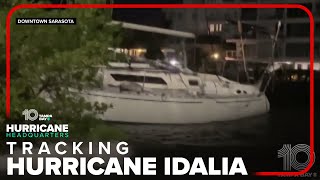 Hurricane Idalia causing flooding in downtown Sarasota [upl. by Yrtneg]