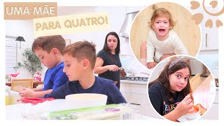 ROTINA DA NOITE MUITO LOUCA COM 4 FILHOS  FLÁVIA CALINA [upl. by Endaira392]