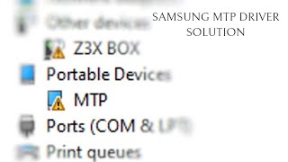 How To Fix Samsung MTP Driver Windows 10 64 bit MTP Driver Problem Solution 100 Fix [upl. by Syck]