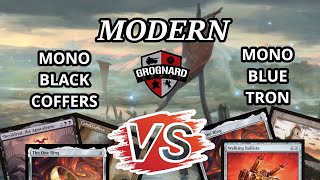 Mono Black Coffers VS Mono Blue Tron MTG Modern [upl. by Owades]