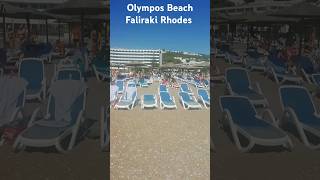 Olympos Beach Faliraki Rhodes [upl. by Ztnahc69]