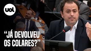 Glauber Braga bate boca com Eduardo Bolsonaro ‘Lave a boca pra falar de quem não pode se defender’ [upl. by Pirali]